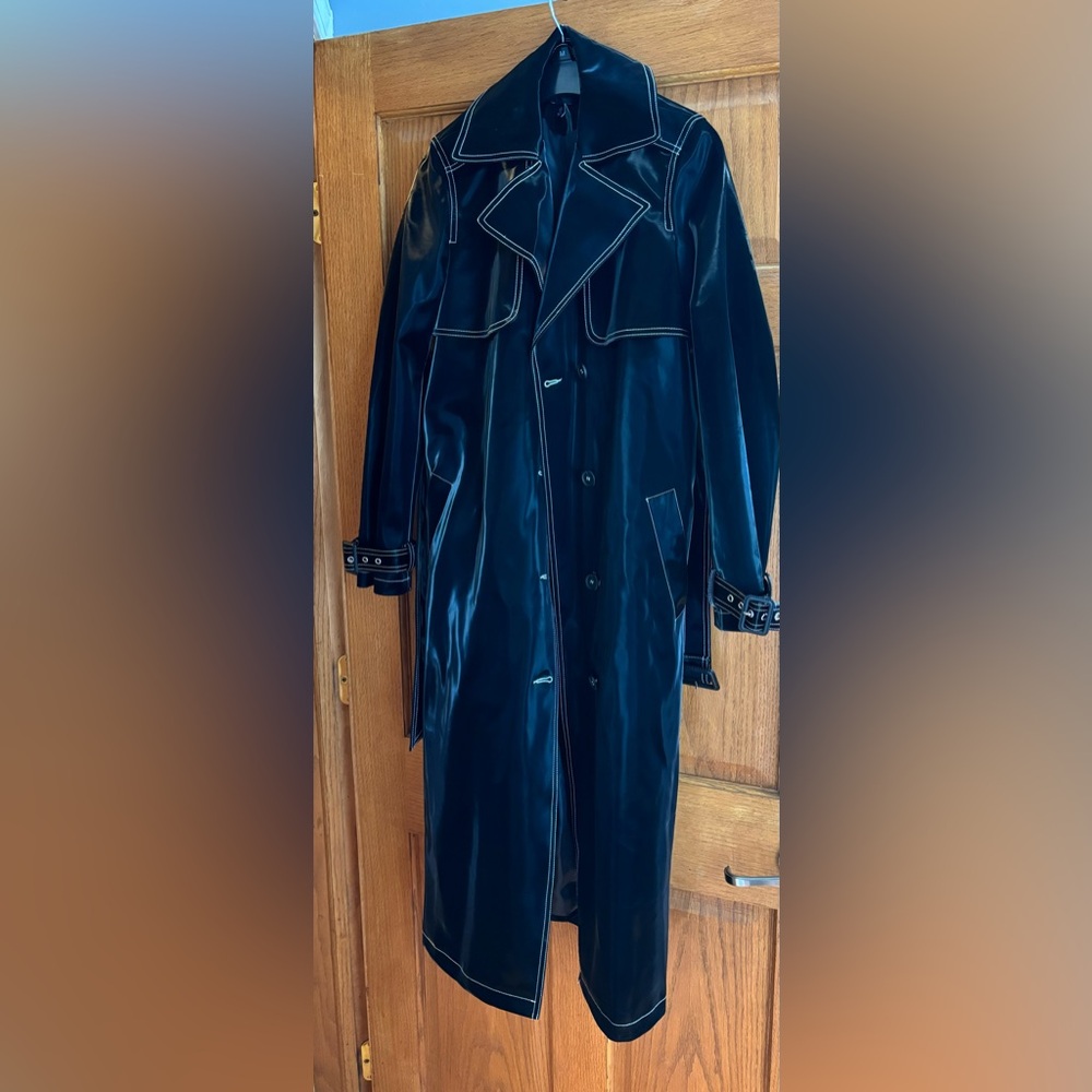 Nasty Gal Black Trench Size US 2/ UK 6